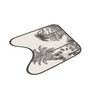 Voir la diapositive 2 : Paris Prix Tapis Contour WC  Cocoty  45x45cm Noir & Blanc