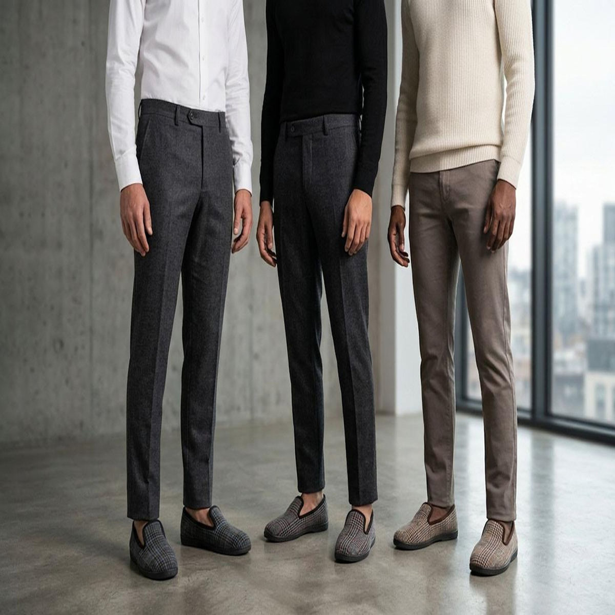 OZABI OZABI Pantoufles Homme Charentaises Chaudes Antidérapantes