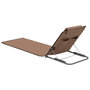 Voir la diapositive 4 : VIDAXL Tapis de plage pliables 2 pcs Acier et tissu marron