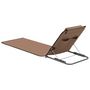 Voir la diapositive 4 : VIDAXL Tapis de plage pliables 2 pcs Acier et tissu marron