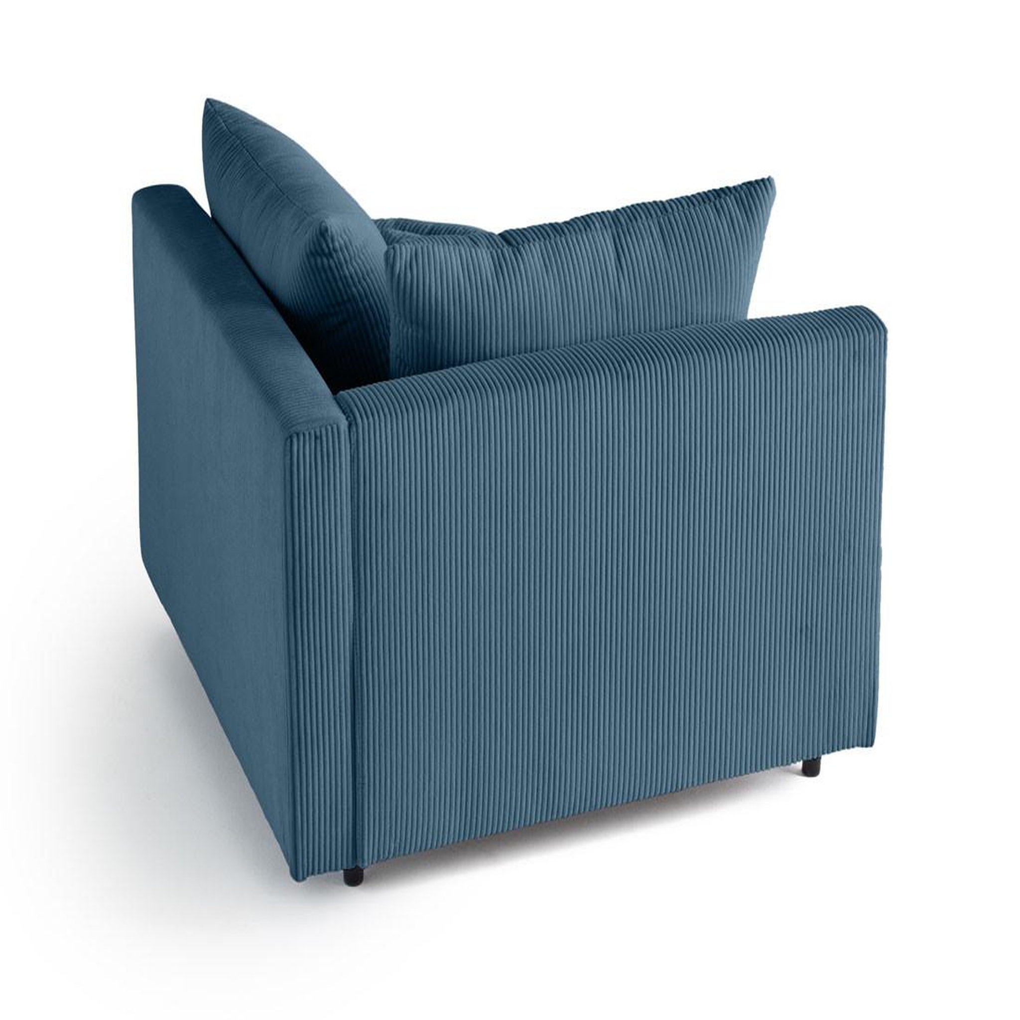 Voir la diapositive 4 : LISA DESIGN Edinburg - module d'assise d'angle gauche - en velours côtelé