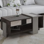 Voir la diapositive 2 : Habitat et Jardin Table basse en bois  Meleni  - 90 x 49 x 40 cm - Gris