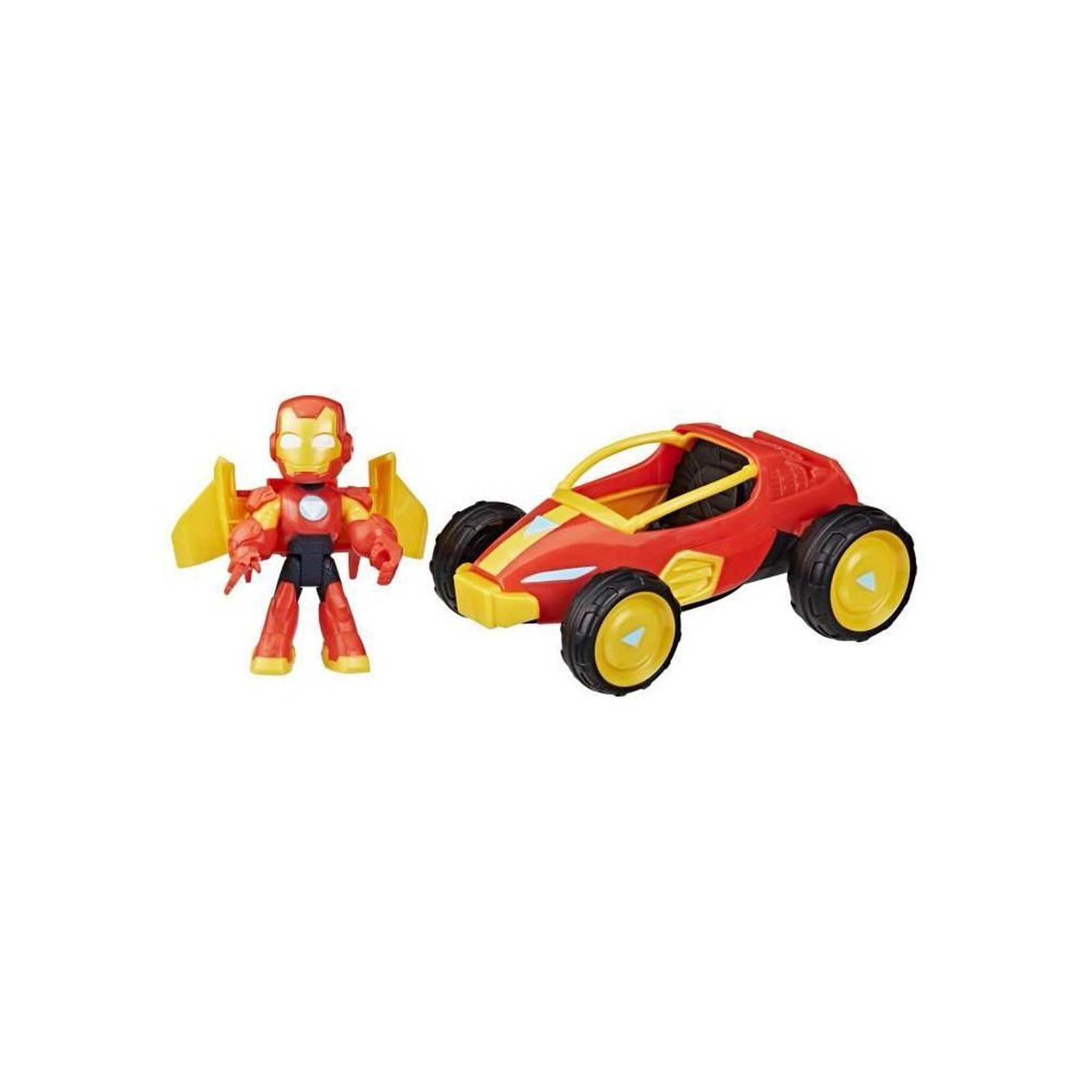 HASBRO Figurine Iron Man et véhicule Bolide Iron Man, Marvel Iron Man and his Awesome Friends, des 3 ans