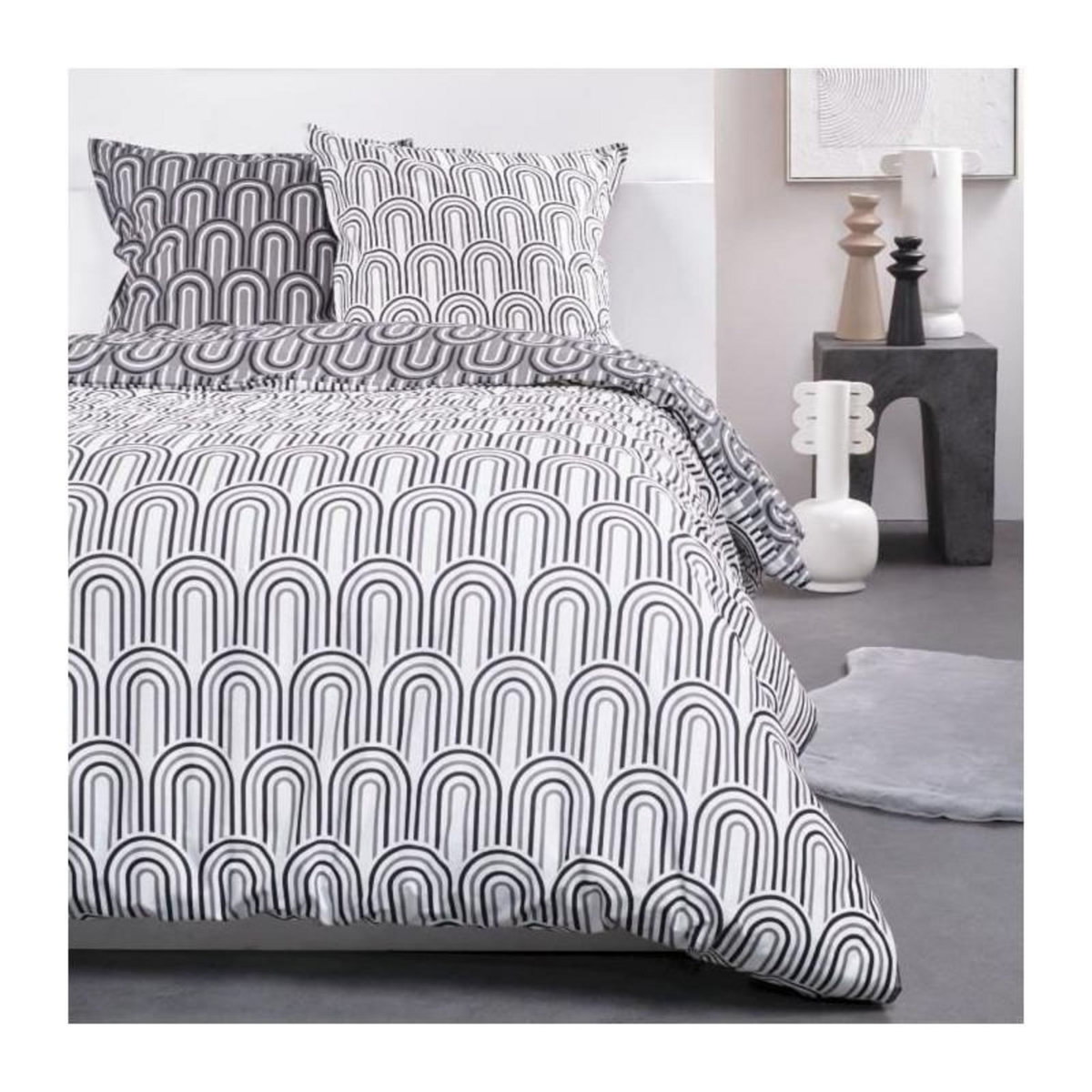 Today Parure de lit - TODAY - Sunshine - 116495 - 2 personnes - 220x240 cm - Coton - Imprimé 9.53