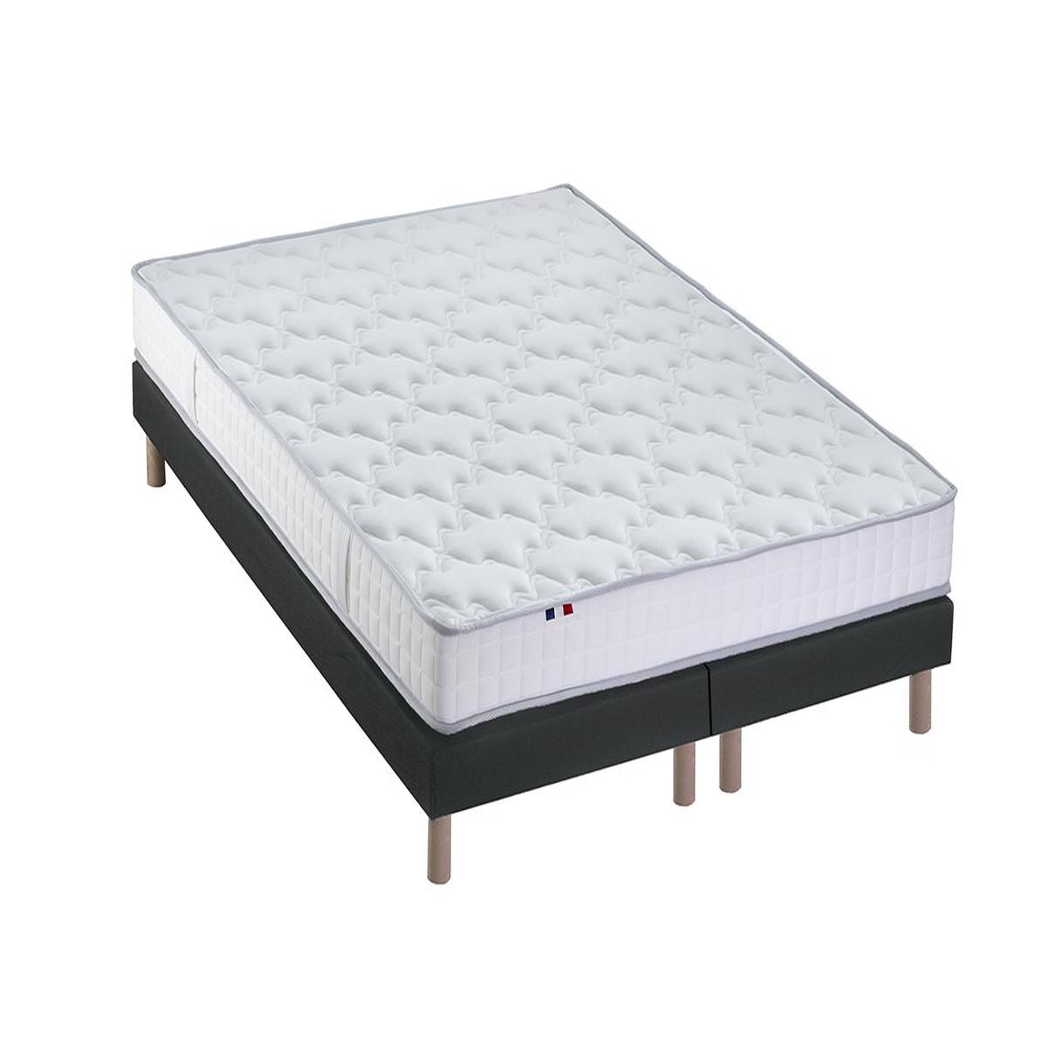 Voir la diapositive 2 : Sommier tapissier 2x80x200 cm BLASON