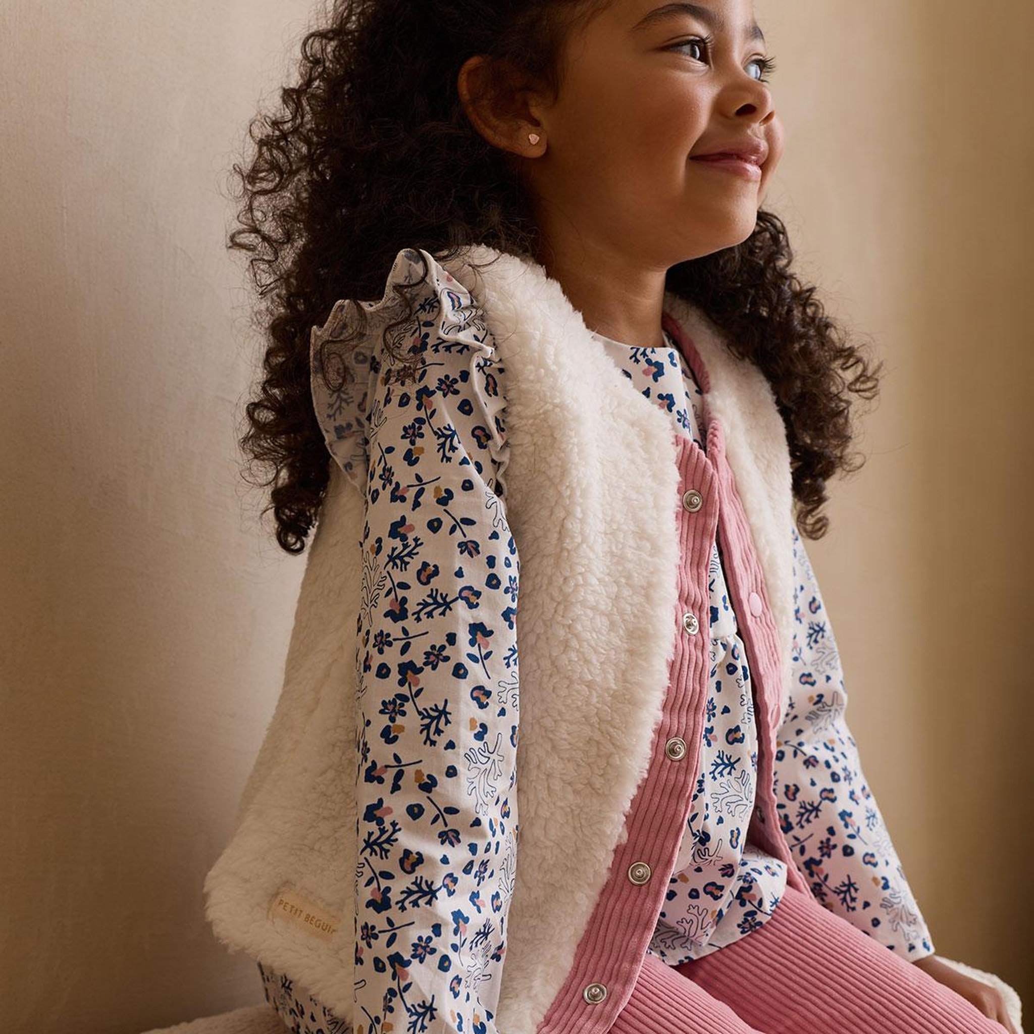 Voir la diapositive 6 : PETIT BEGUIN Blouse enfant en popeline céleste