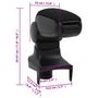 Voir la diapositive 6 : VIDAXL Accoudoir de voiture noir 15x35x(30-47) cm ABS