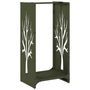 Voir la diapositive 2 : VIDAXL Portant de bois chauffage vert olive 40x30x80 cm