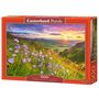 Voir la diapositive 2 : Castorland Puzzle 500 pièces : Campanules au lever du soleil