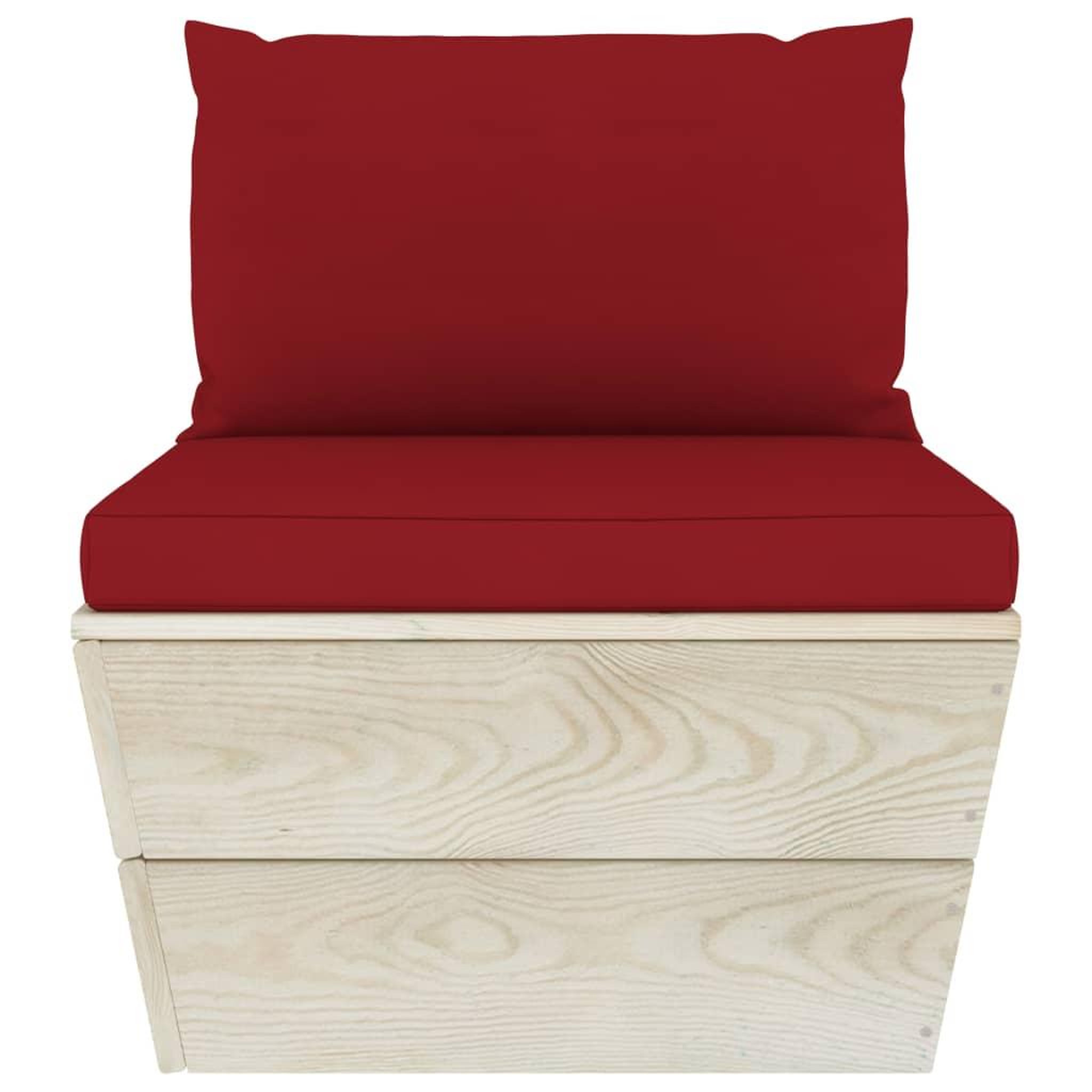 Voir la diapositive 5 : VIDAXL Salon de jardin palette 6 pcs avec coussins bois d'epicea