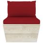 Voir la diapositive 5 : VIDAXL Salon de jardin palette 6 pcs avec coussins bois d'epicea