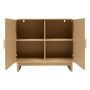 Voir la diapositive 4 : ATMOSPHERA Buffet 2 portes effet bouleau LEE - Beige