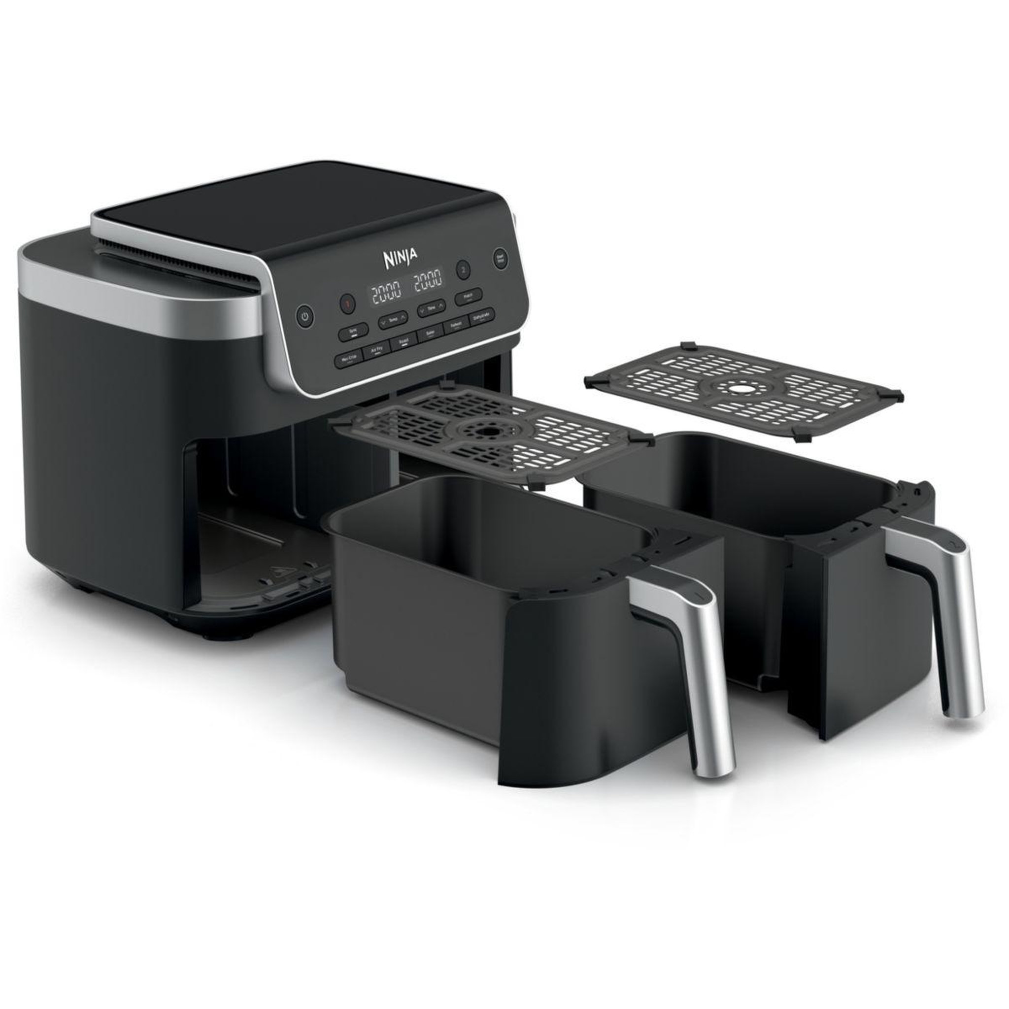 Voir la diapositive 2 : NINJA Friteuse sans huile Foodi Dual Air Fryer 7.6L DZ801EU