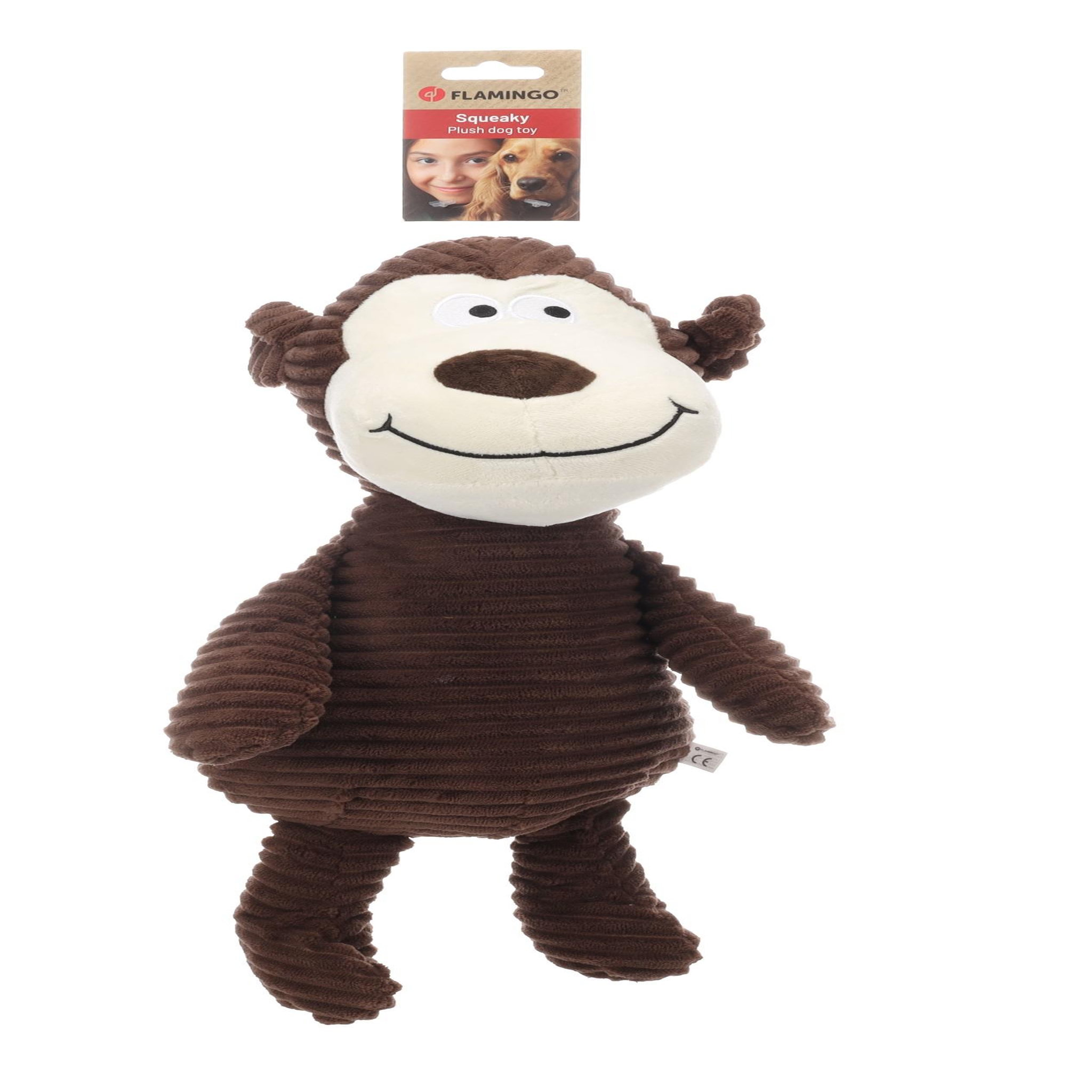 Voir la diapositive 2 : Eden Jeu peluche pour animaux sonore singe