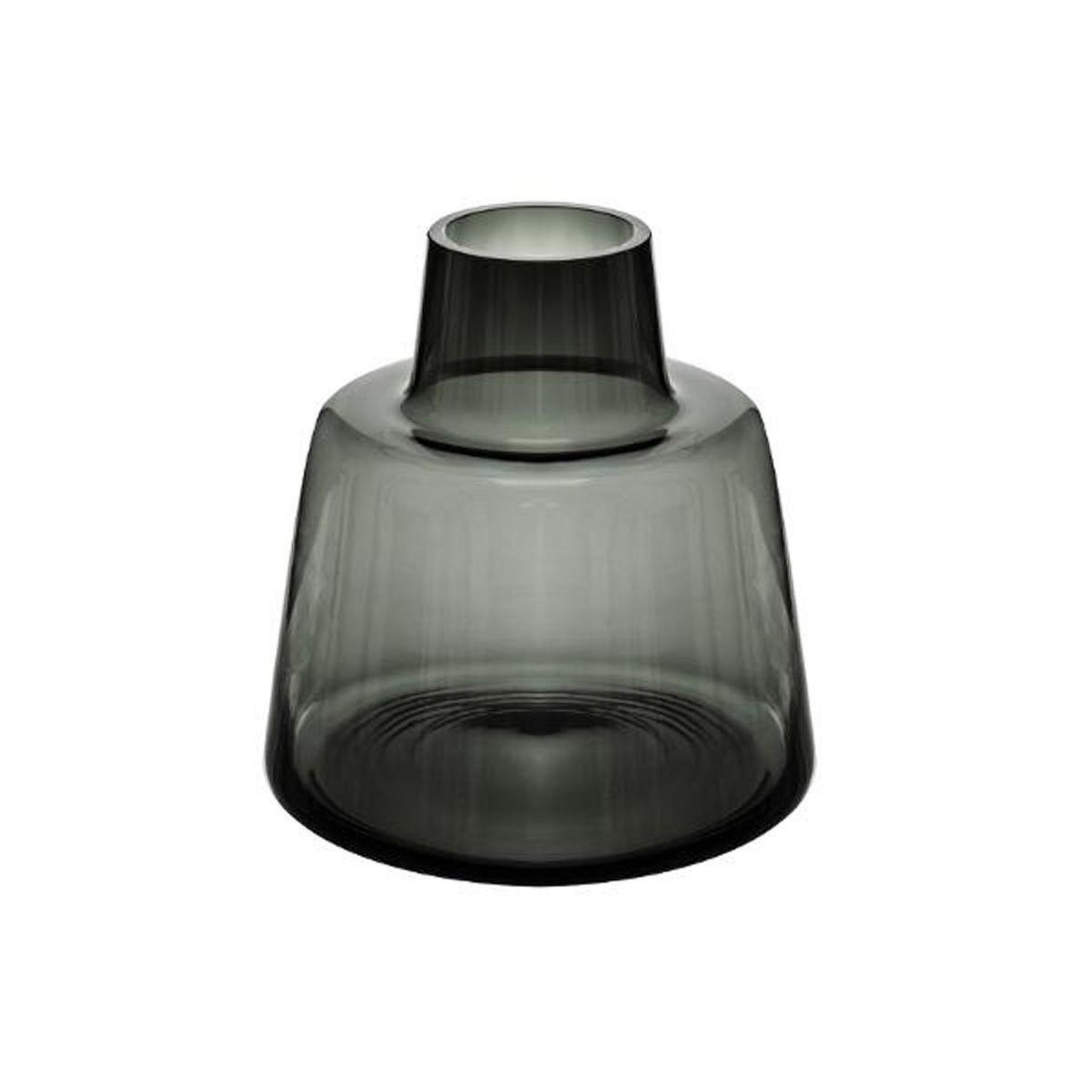 ATMOSPHERA Vase epaule design en verre  yliana  23cm gris