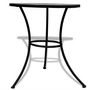 Voir la diapositive 3 : VIDAXL Table de bistro Noir et blanc 60 cm Mosaïque
