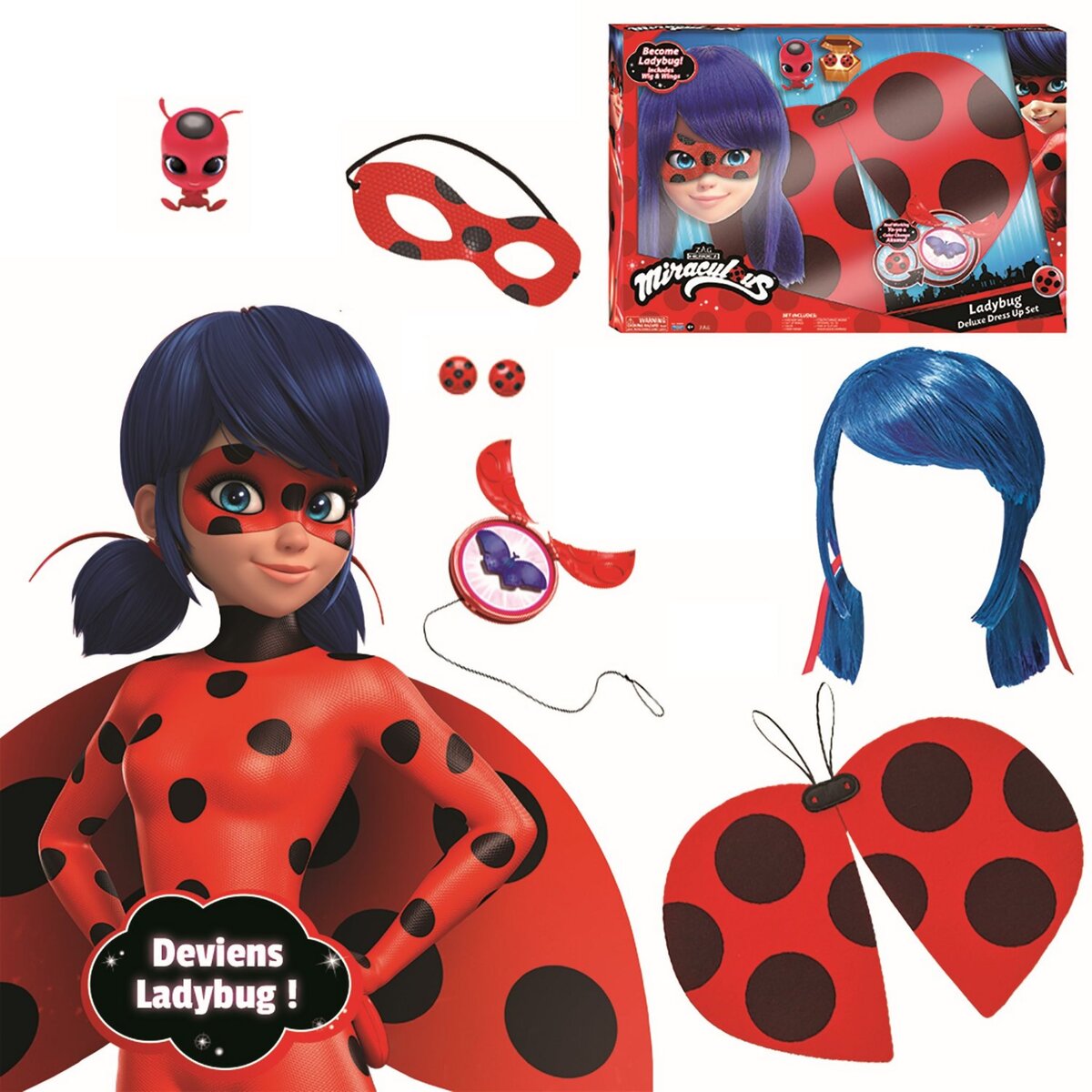 BANDAI Miraculous Ladybug - Set de déguisement transformation