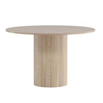 Paris Prix Table à Manger Ronde  Bianca  110cm Naturel