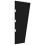 VIDAXL Panneau lateral d'auvent de porte Noir 50x100 cm Verre trempe