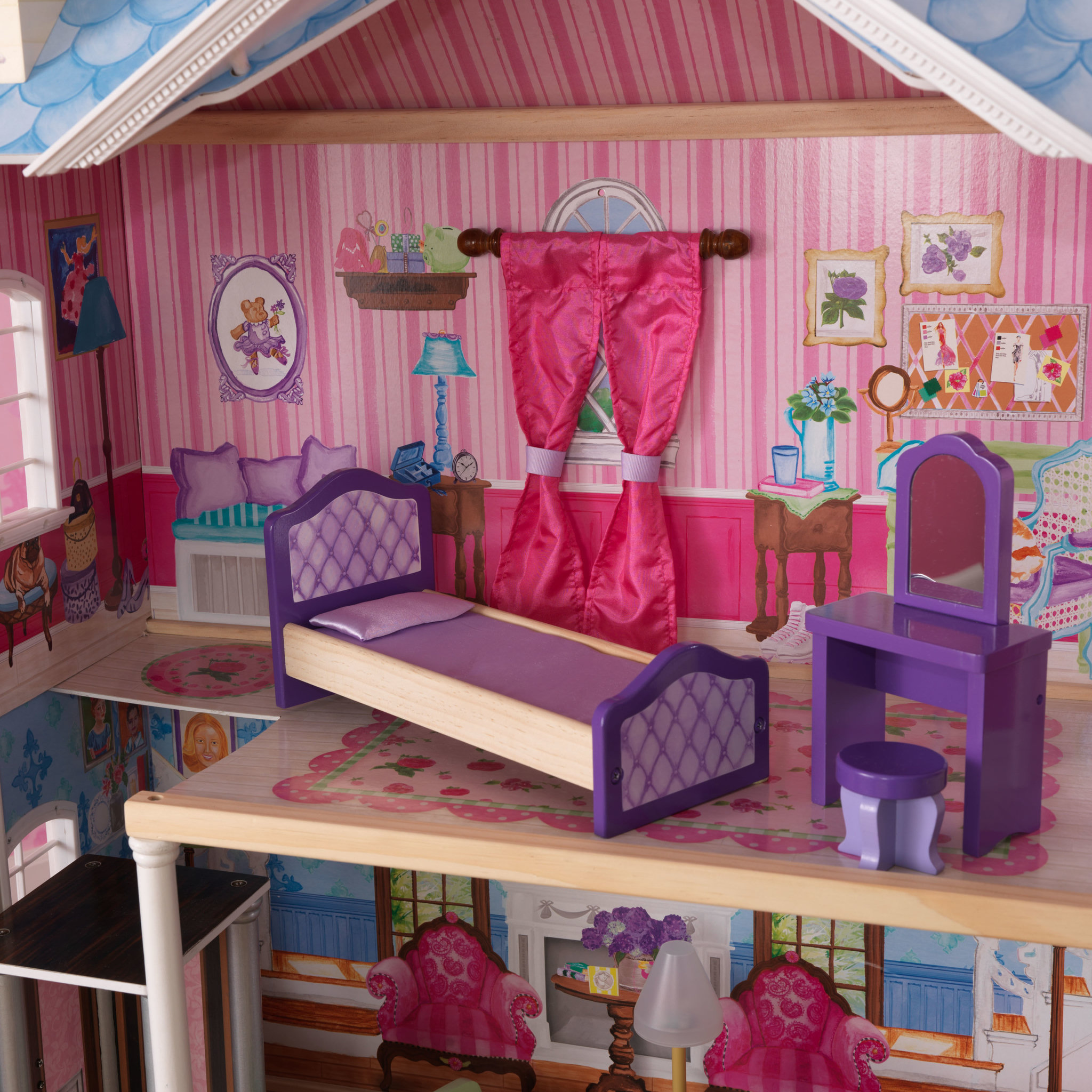 Voir la diapositive 6 : Kidkraft La maison de poupée de mes rêves