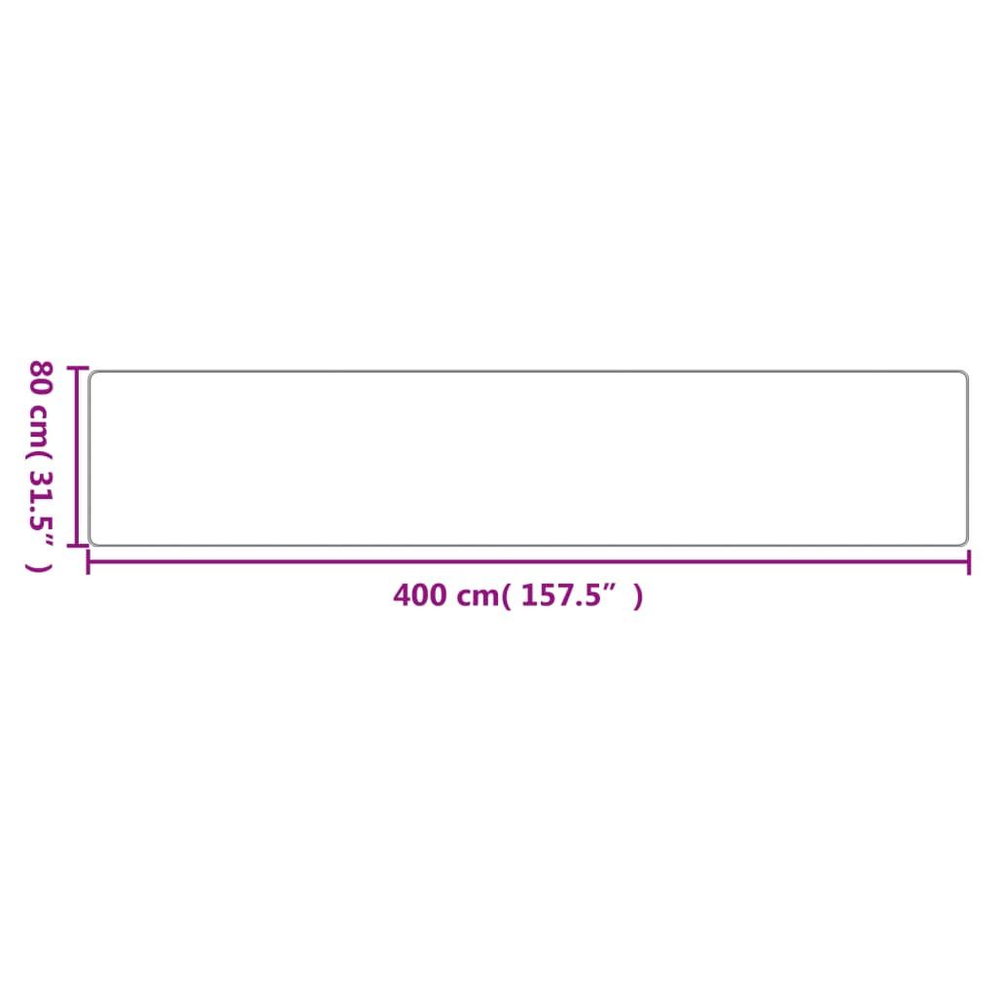 Voir la diapositive 6 : VIDAXL Tapis de couloir aspect sisal taupe 80x400 cm