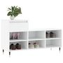 Voir la diapositive 3 : VIDAXL Armoire a chaussures Blanc 102x36x60 cm Bois d'ingenierie
