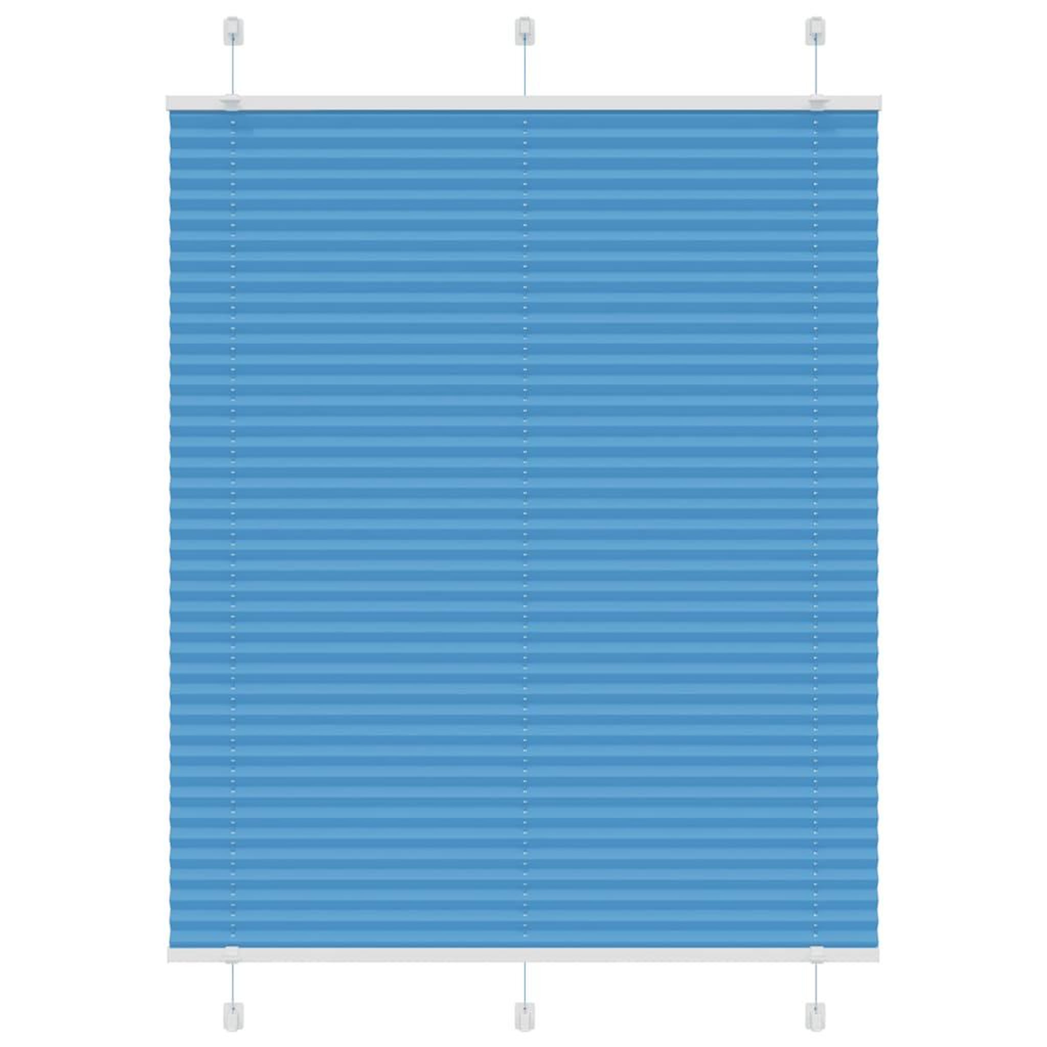 VIDAXL Store plisse bleu 105x100 cm largeur du tissu 104,4cm polyester