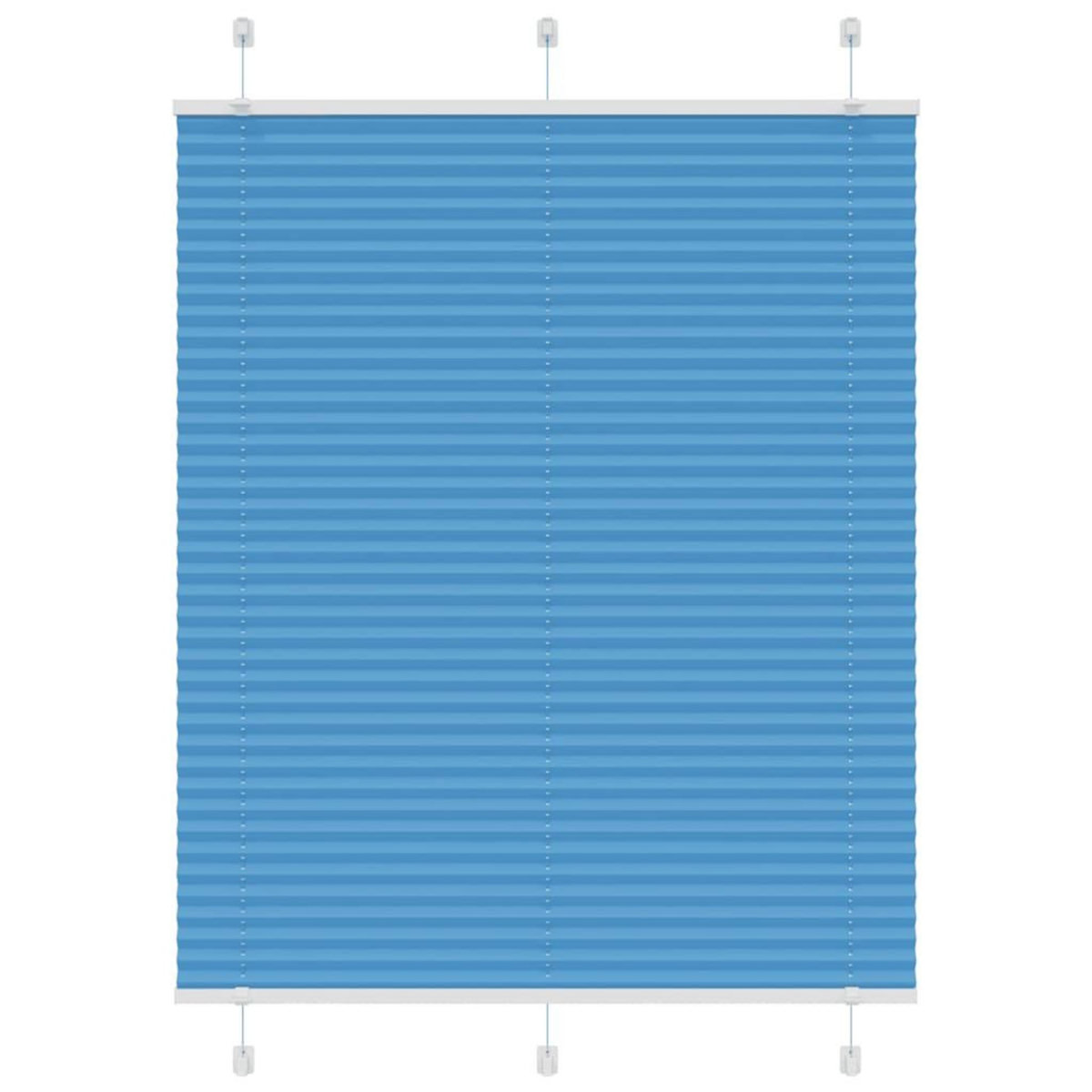 VIDAXL Store plisse bleu 105x100 cm largeur du tissu 104,4cm polyester