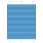 VIDAXL Store plisse bleu 105x100 cm largeur du tissu 104,4cm polyester