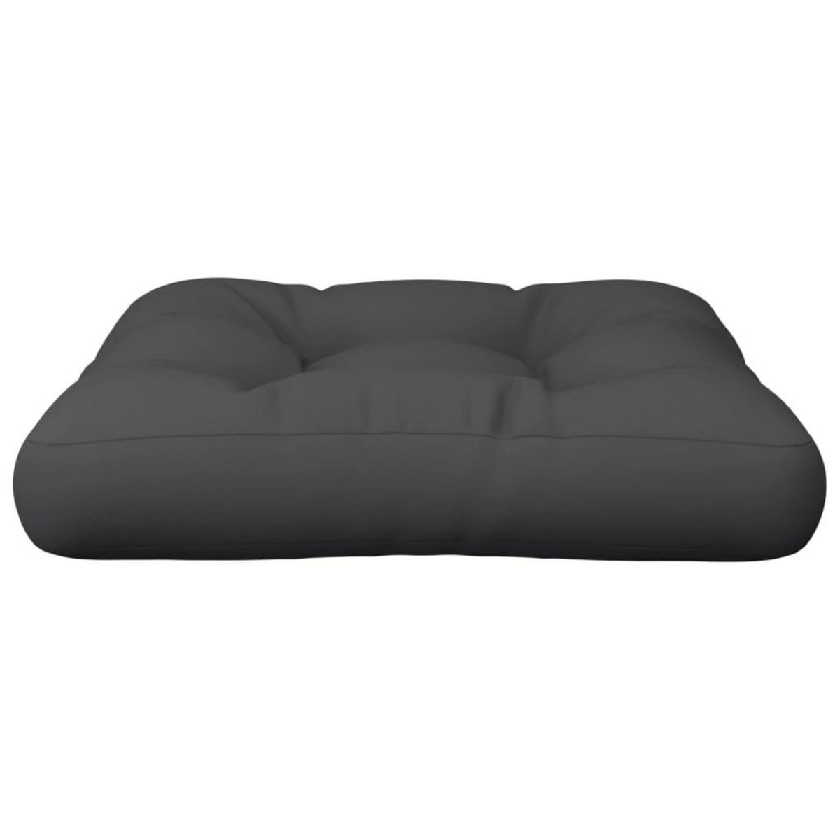 VIDAXL Coussin de palette noir 58x58x10 cm tissu