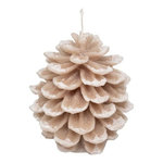 ATMOSPHERA Bougie Déco  Pomme de Pin  560g Beige & Blanc