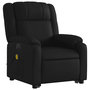 Voir la diapositive 4 : VIDAXL Fauteuil inclinable de massage electrique noir similicuir