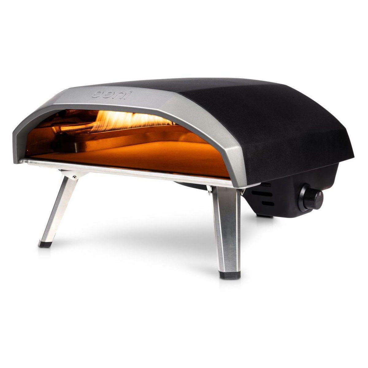 OONI Four à pizza gaz Koda 16 noir pizza 40 cm, préchauffage 20 min, de 155 à 500°C