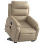 Voir la diapositive 3 : VIDAXL Fauteuil inclinable de massage electrique cappuccino similicuir