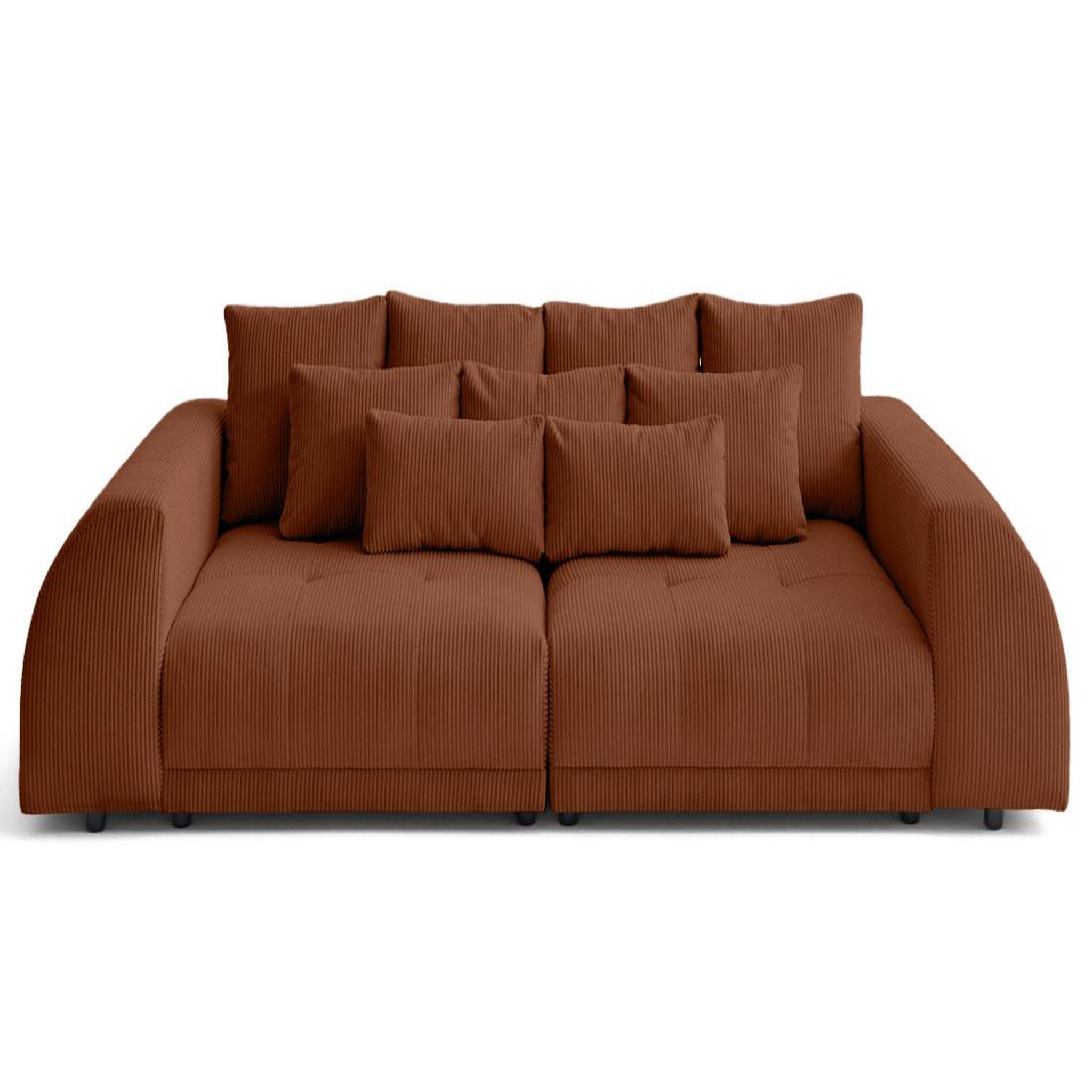 Voir la diapositive 1 : LISA DESIGN Amadora - canapé droit 4 places en velours côtelé