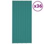 Voir la diapositive 1 : VIDAXL Panneaux de toiture 36 pcs Acier galvanise Vert 100x45 cm