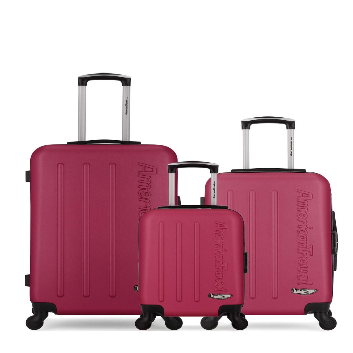 AMERICAN TRAVEL AMERICAN TRAVEL - Lot de 3 - Valise weekend, valise cabine et valise cabine XXS BRONX