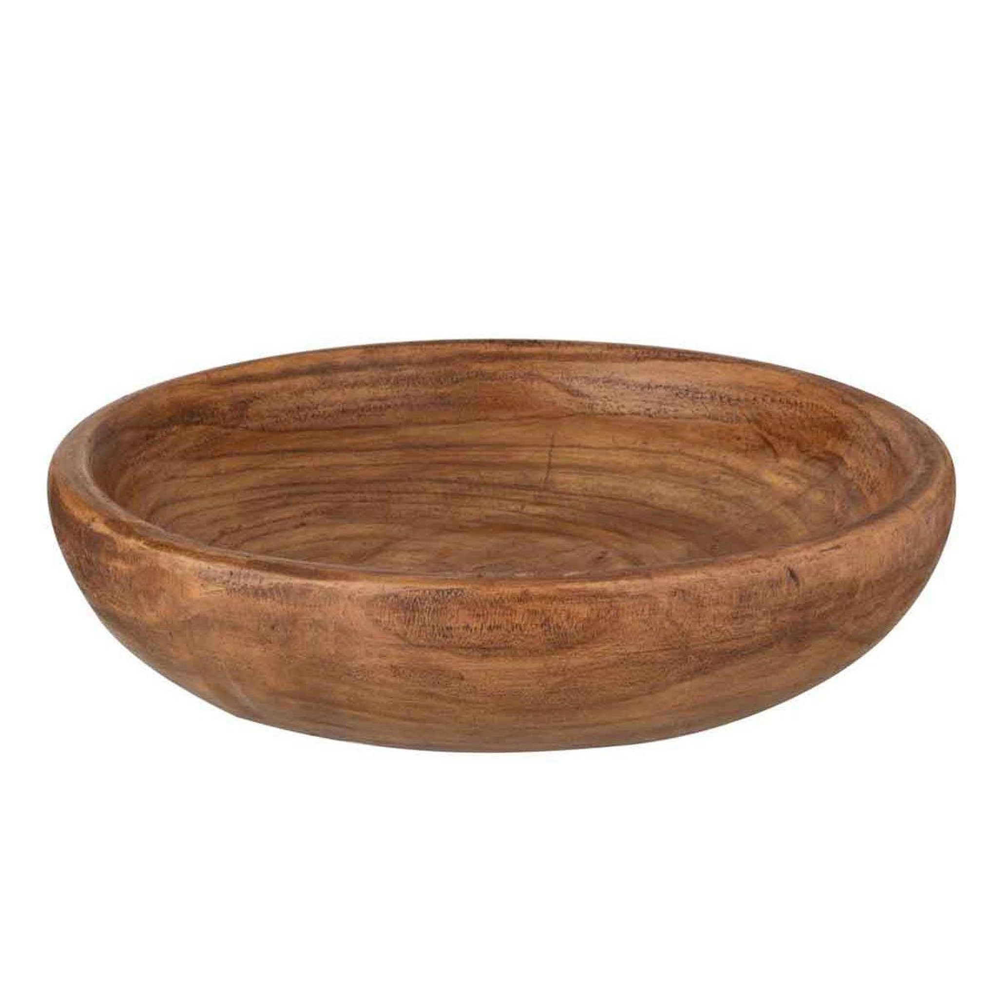 J-LINE Coupelle déco  wood paulownia  48cm marron