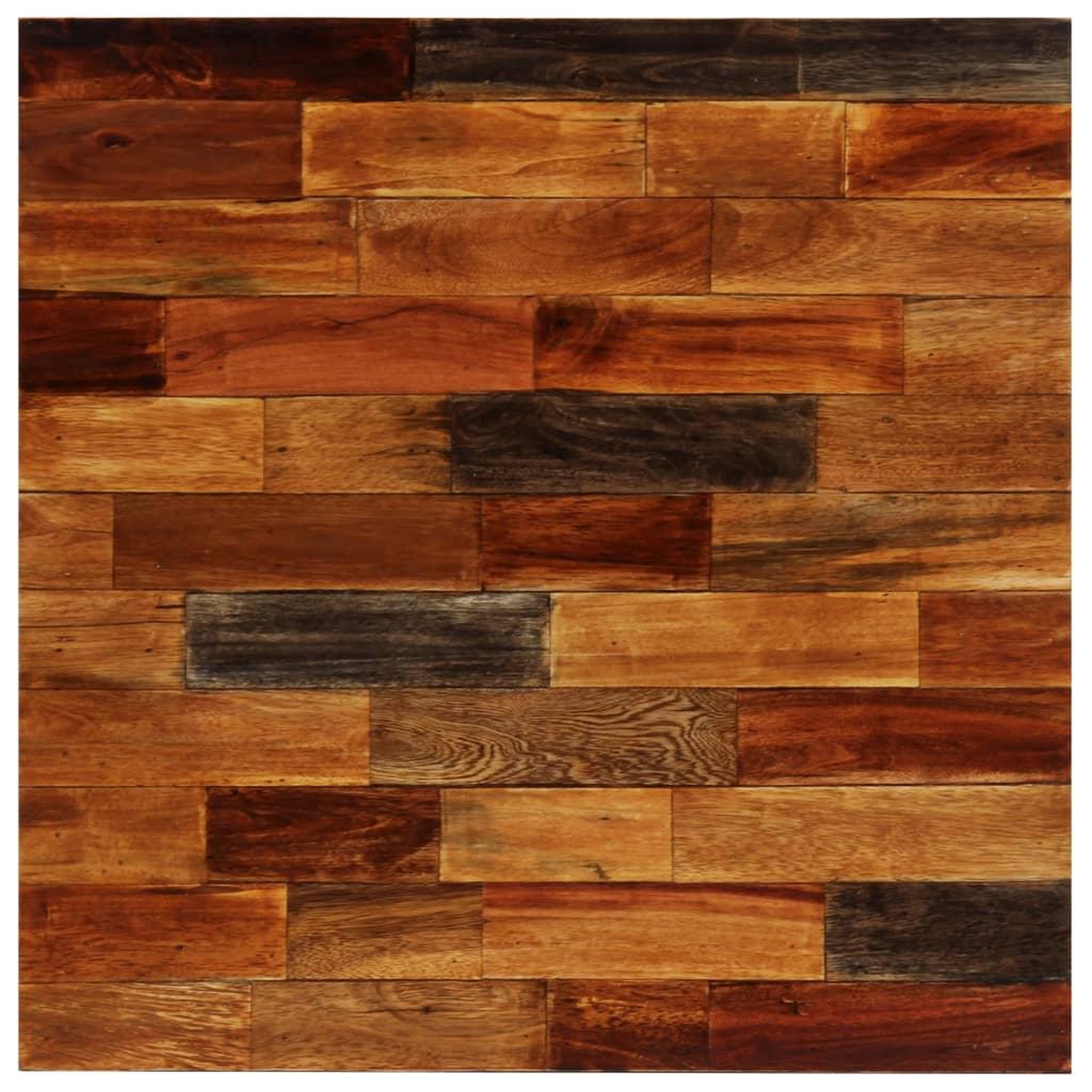 Voir la diapositive 3 : VIDAXL Ensemble de bar 3 pcs Bois massif recycle et cuir de chevre