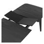 Voir la diapositive 6 : Rendez vous déco Table rectangulaire 4/6 personnes extensible en bois noir 150/180 cm-Oman