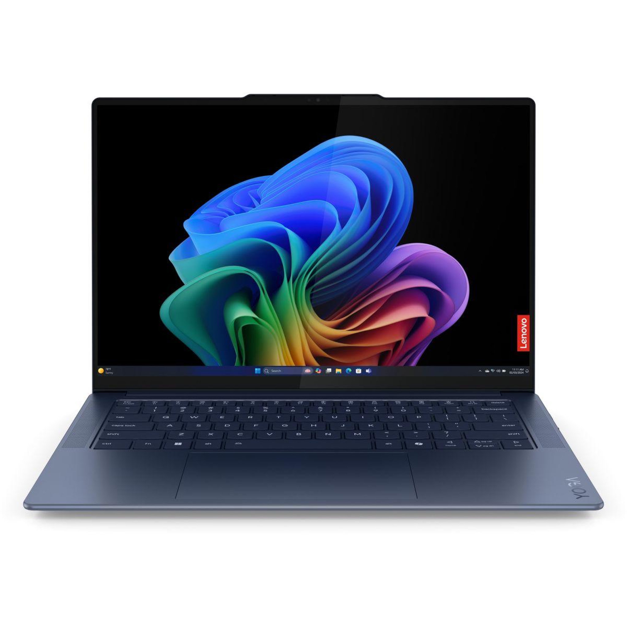 Voir la diapositive 4 : Lenovo Ordinateur portable Yoga Slim 7x 14Q8X9 OLED Copilot+PC