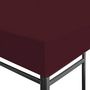 Voir la diapositive 3 : VIDAXL Toile superieure de gazebo 310 g/m^2 3x4 m Bordeaux