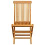 Voir la diapositive 5 : VIDAXL Chaises de jardin et coussins bleu lot de 4 Bois de teck massif