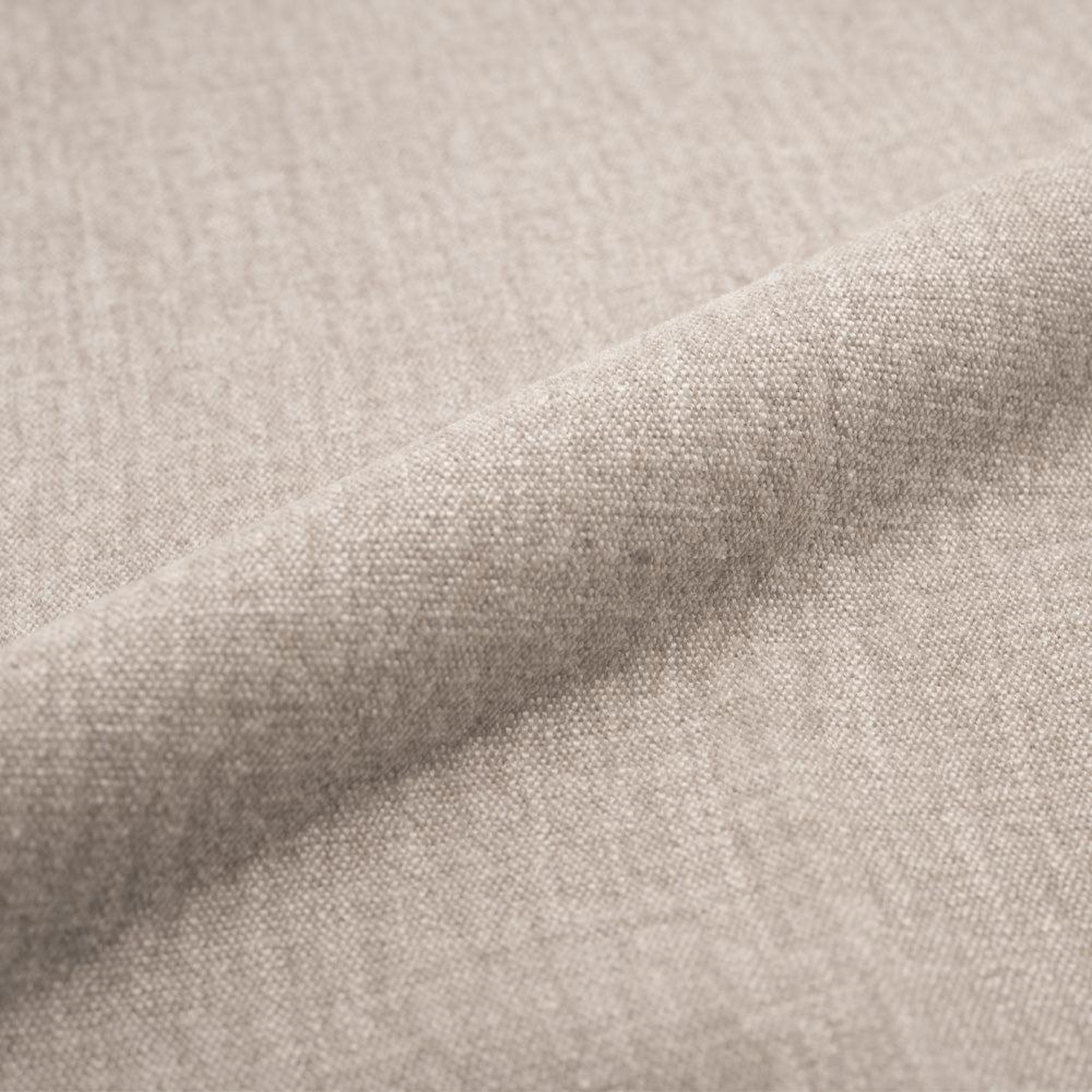 Voir la diapositive 3 : MAISON PAVANE Canapé convertible 3 places en tissu effet lin beige-céleste