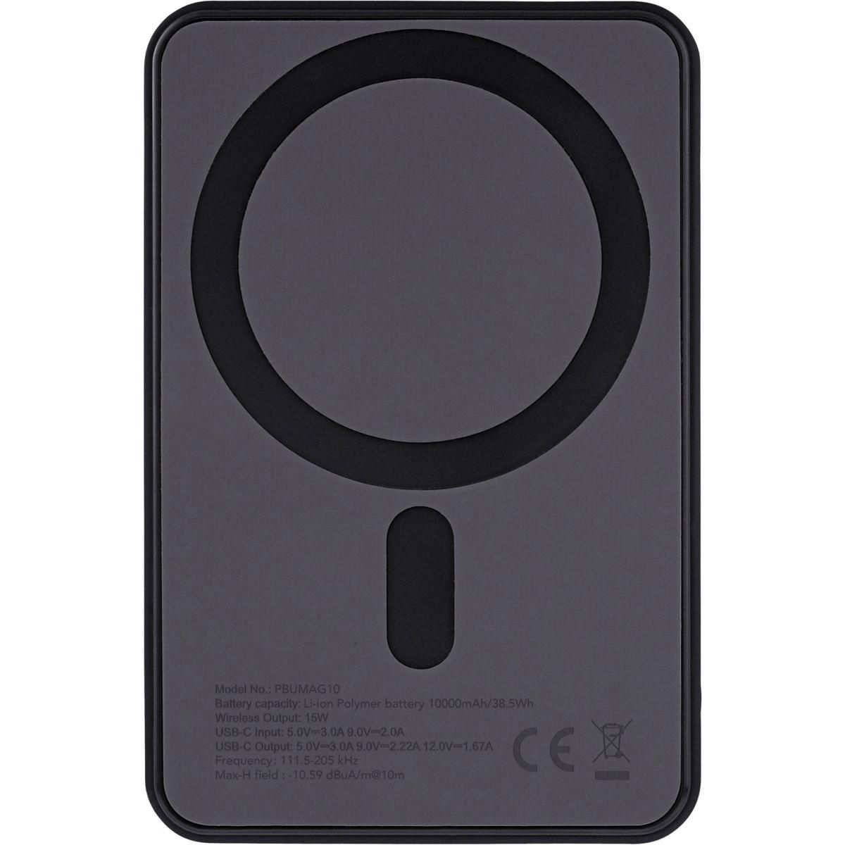 TNB Batterie externe 10 000 mAh MagSafe fonction stand noir