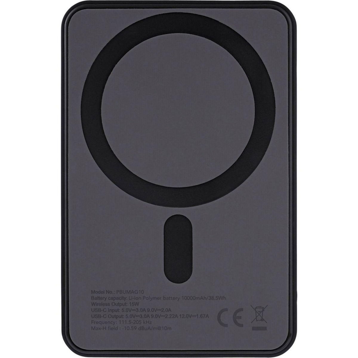 TNB Batterie externe 10 000 mAh MagSafe fonction stand noir