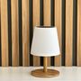 Voir la diapositive 5 : Lumisky Lampe de table solaire STANDY MINI Blanc Bambou H25cm