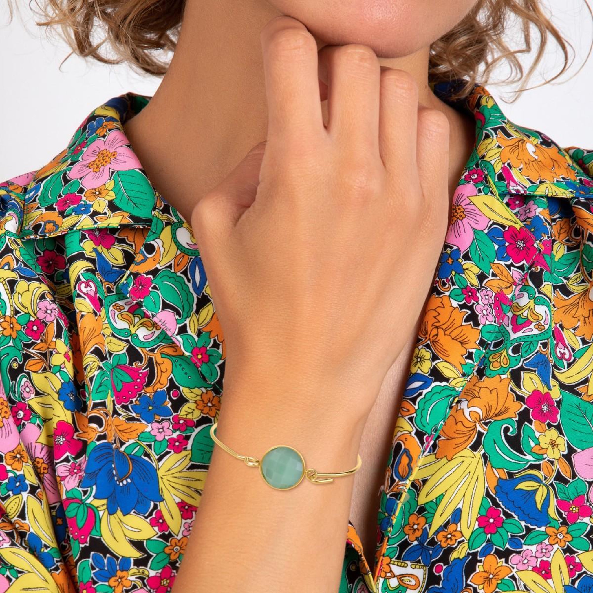 Voir la diapositive 2 : SC BOHEME Bracelet par SC Bohème orné d'une pierre de Jade