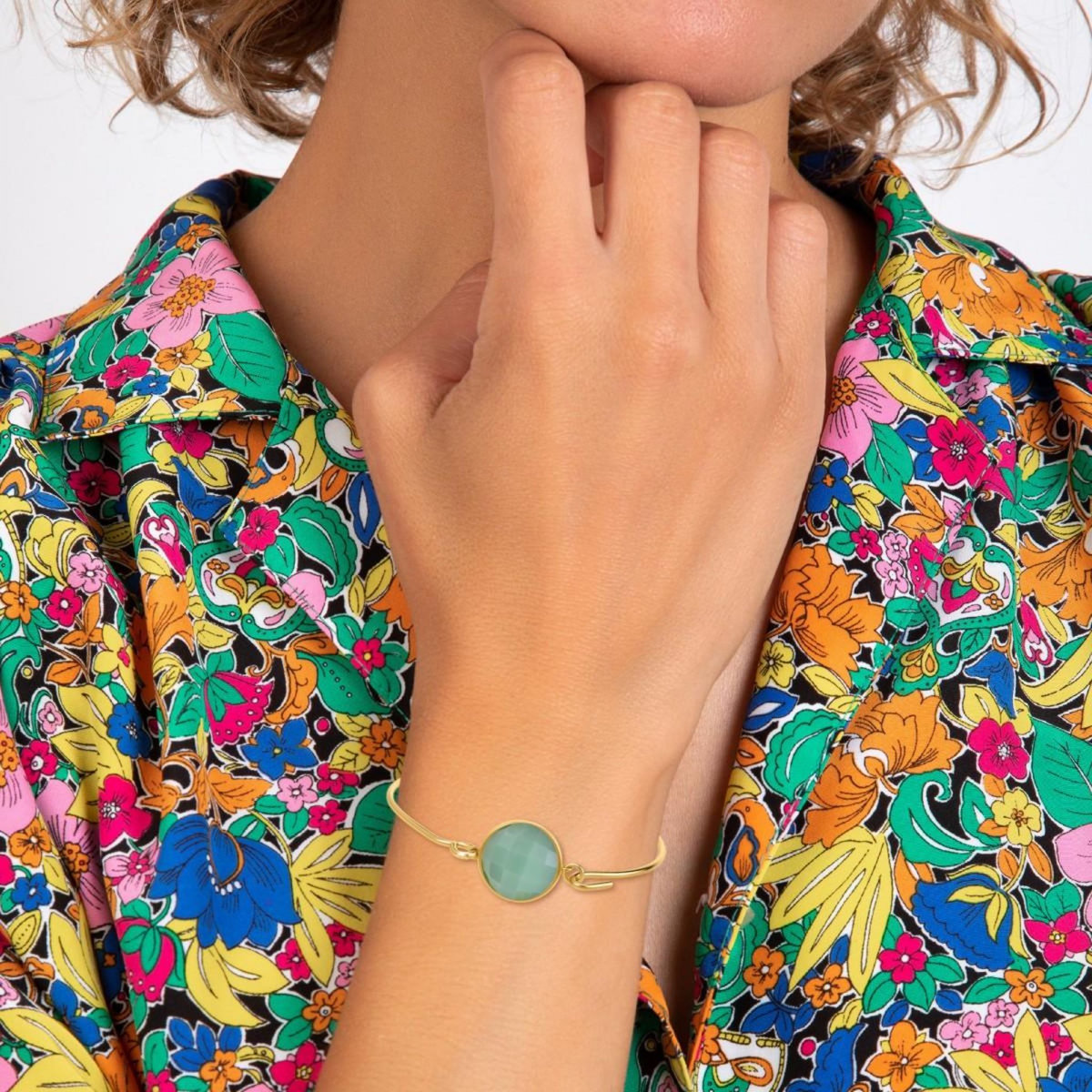 SC BOHEME Bracelet par SC Bohème orné d'une pierre de Jade