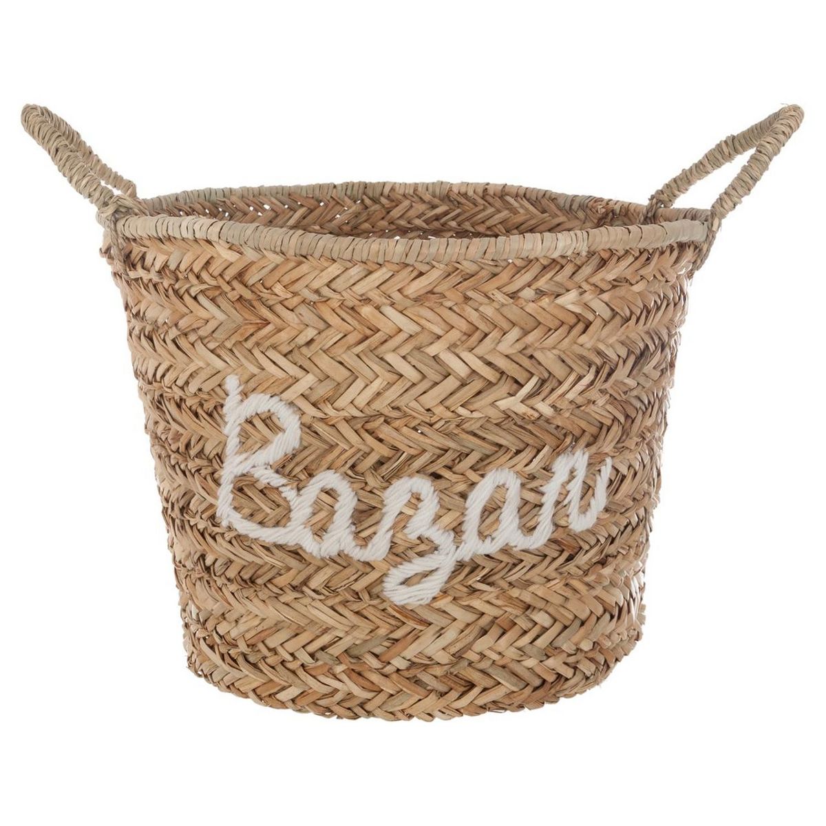 ATMOSPHERA FOR KIDS Panier à anses en osier brodé BAZAR